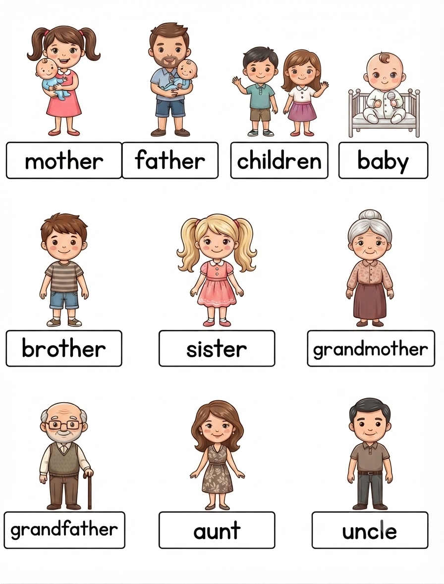 English dictionary - Family