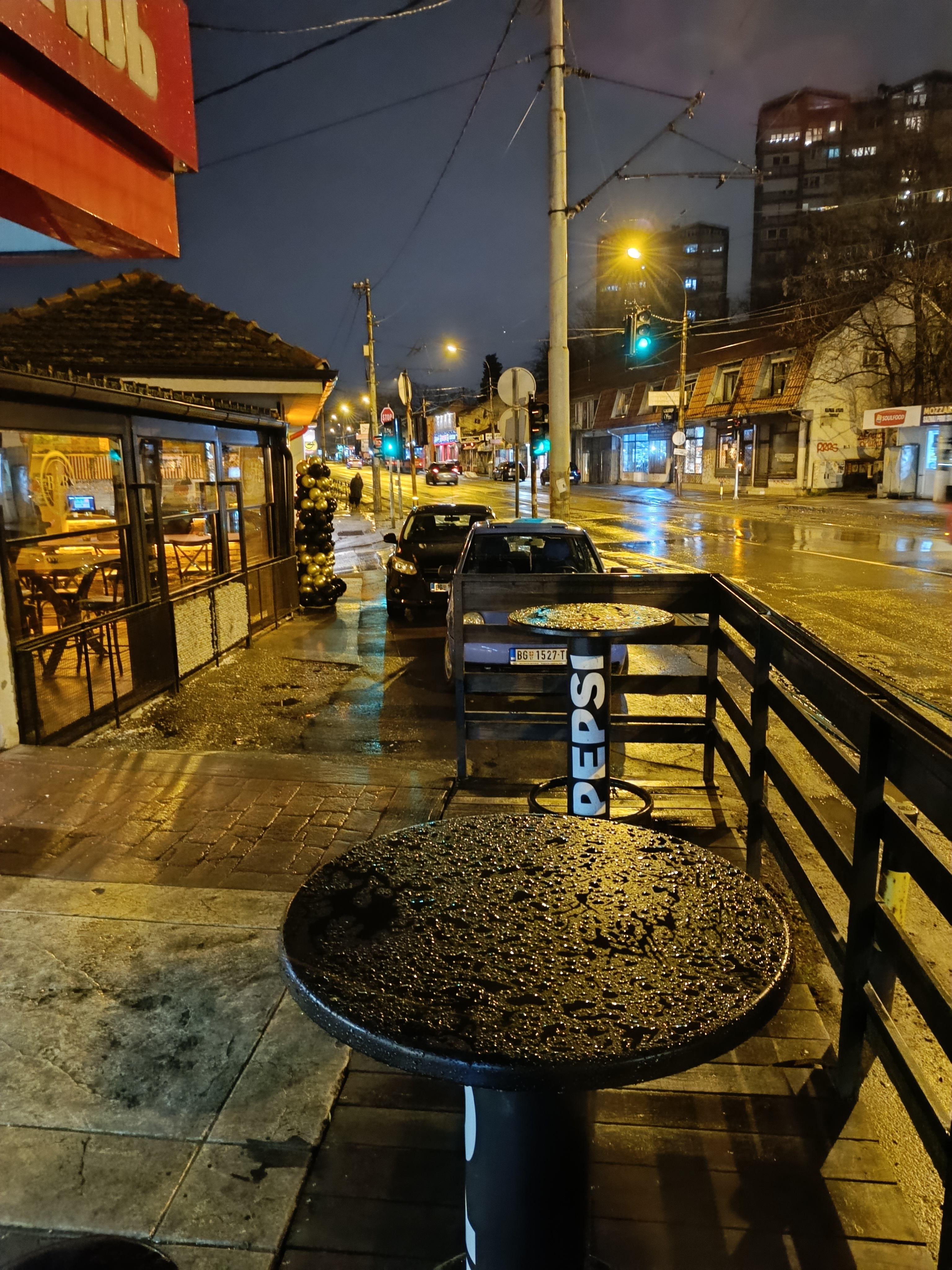 street after rain tonight